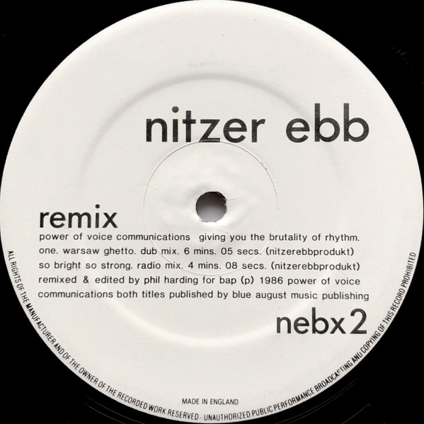 Nitzer Ebb - Warsaw Ghetto Remix | Power Of Voice Communications (nebx 2) - main