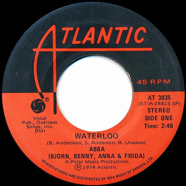 ABBA , Björn & Benny, Agnetha & Anni-Frid - Waterloo | Atlantic (AT 3035)