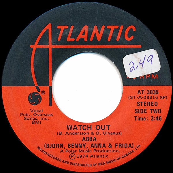 ABBA , Björn & Benny, Agnetha & Anni-Frid - Waterloo | Atlantic (AT 3035) - 2