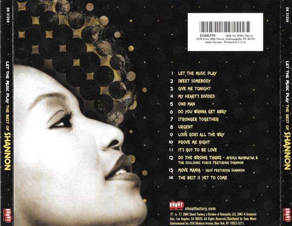 Shannon - Let The Music Play The Best Of Shannon | Shout! Factory (DK 31259) - 4
