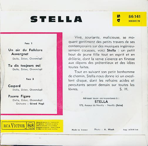 Stella - Un Air Du Folklore Auvergnat | RCA Victor (86.141 M) - 2 Stella - Un Air Du Folklore Auvergnat | RCA Victor (86.141 M) - 2