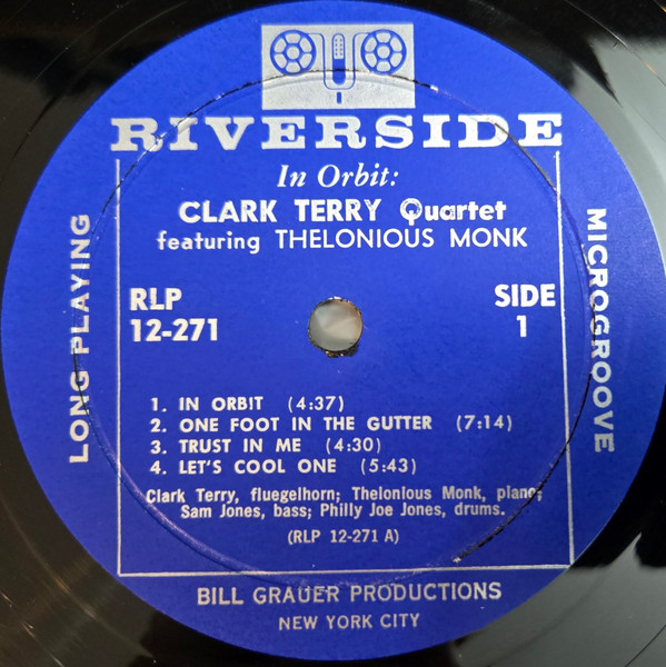 Clark Terry With Thelonious Monk - In Orbit | Riverside Records (RLP 12-271) - 3 Clark Terry With Thelonious Monk - In Orbit | Riverside Records (RLP 12-271) - 3