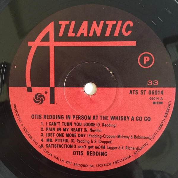 Otis Redding - In Person At The Whisky A Go Go | Atlantic (ATS-ST 06014) - 3