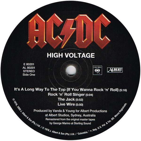 AC/DC - High Voltage | Columbia (E 80201) - 3 AC/DC - High Voltage | Columbia (E 80201) - 3