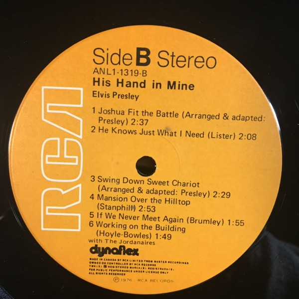 Elvis Presley - His Hand In Mine | RCA (ANL1-1319) - 4 Elvis Presley - His Hand In Mine | RCA (ANL1-1319) - 4