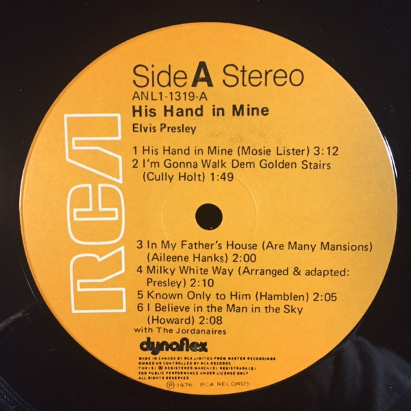 Elvis Presley - His Hand In Mine | RCA (ANL1-1319) - 3 Elvis Presley - His Hand In Mine | RCA (ANL1-1319) - 3