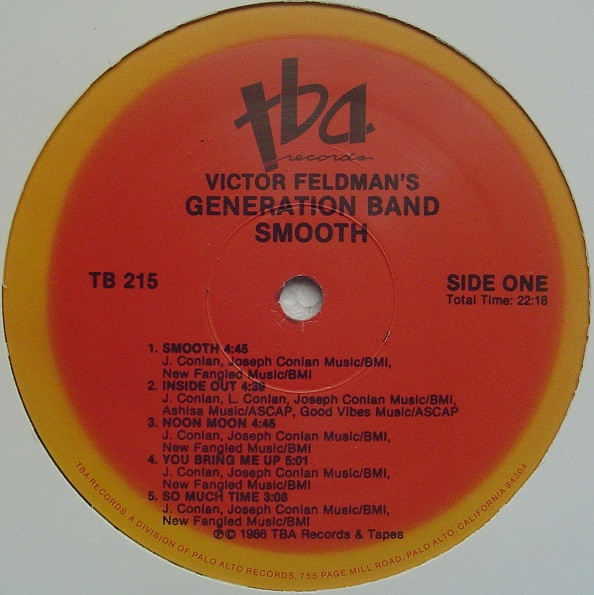Victor Feldman's Generation Band - Smooth | TBA Records & Tapes (TB 215) - 3 Victor Feldman's Generation Band - Smooth | TBA Records & Tapes (TB 215) - 3
