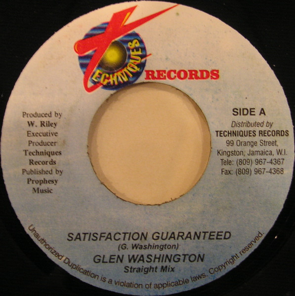 Glen Washington - Satisfaction Guaranteed | Techniques (none)