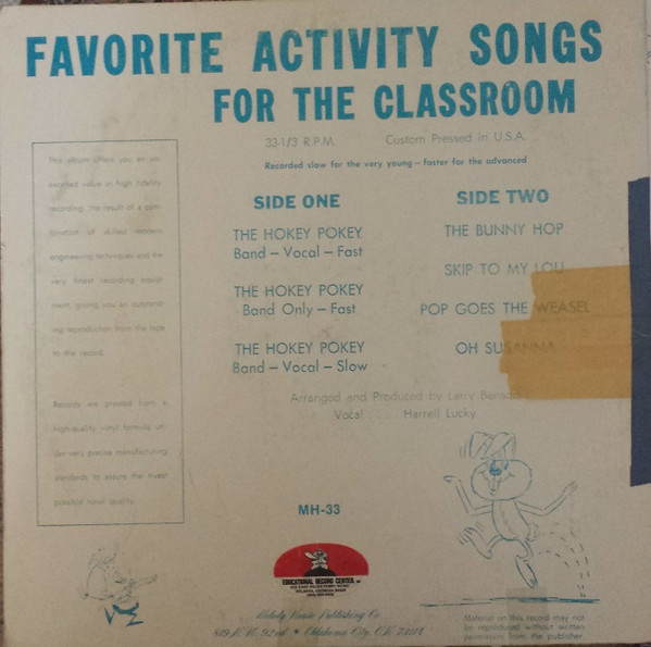 Harrell Lucky - The Hokey Pokey And Other Favorites | Melody House (MH-33) - 2 Harrell Lucky - The Hokey Pokey And Other Favorites | Melody House (MH-33) - 2