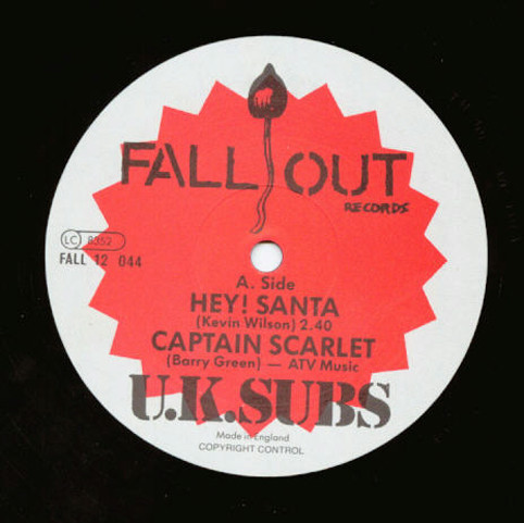 UK Subs - Hey Santa | Fallout Records (Fall 12 044) - 3