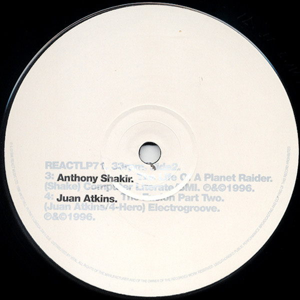 Various - True People: The Detroit Techno Album. | React (REACTLP71.) - 3