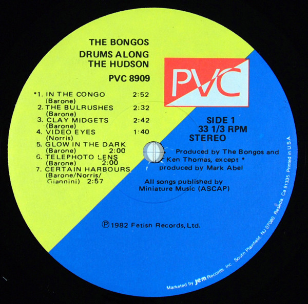 The Bongos - Drums Along The Hudson | PVC Records (PVC 8909) - 3 The Bongos - Drums Along The Hudson | PVC Records (PVC 8909) - 3