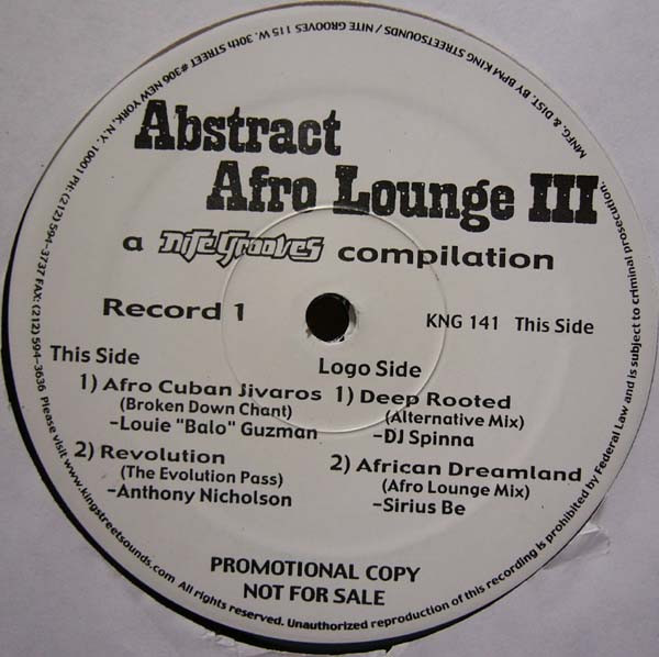 Various - Abstract Afro Lounge III | Nite Grooves (KNG 141)