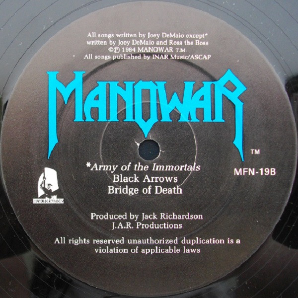 Manowar - Hail To England | Music For Nations (MFN-19) - 4