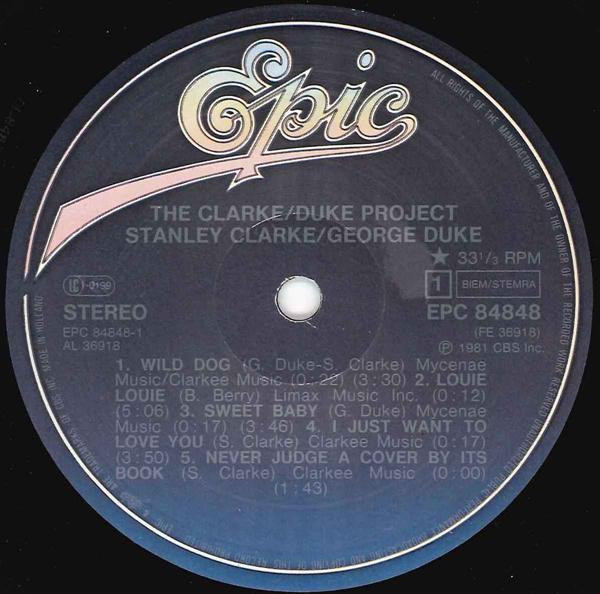 Stanley Clarke/George Duke - The Clarke / Duke Project | Epic (EPC 84848) - main