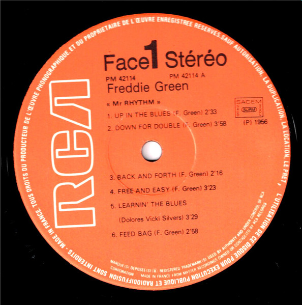 Freddie Green - Mr. Rhythm | RCA (PM 42114) - 3