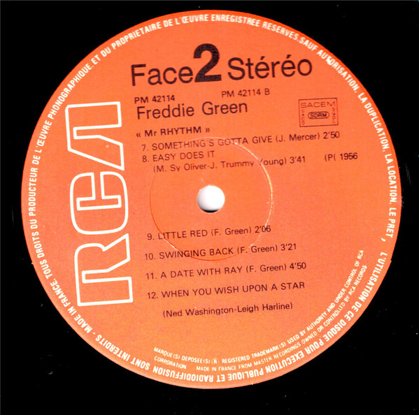 Freddie Green - Mr. Rhythm | RCA (PM 42114) - 4
