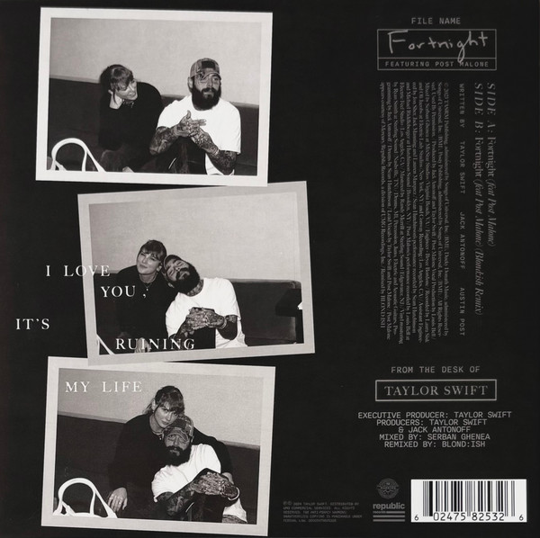Taylor Swift Featuring Post Malone - Fortnight | Republic Records (00602475825326) - 2 Taylor Swift Featuring Post Malone - Fortnight | Republic Records (00602475825326) - 2