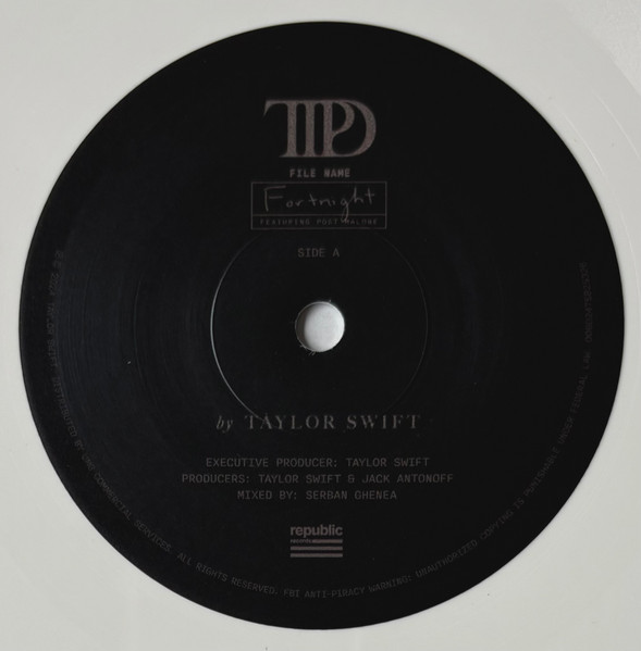 Taylor Swift Featuring Post Malone - Fortnight | Republic Records (00602475825326) - 3 Taylor Swift Featuring Post Malone - Fortnight | Republic Records (00602475825326) - 3
