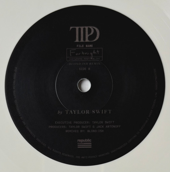 Taylor Swift Featuring Post Malone - Fortnight | Republic Records (00602475825326) - 4 Taylor Swift Featuring Post Malone - Fortnight | Republic Records (00602475825326) - 4