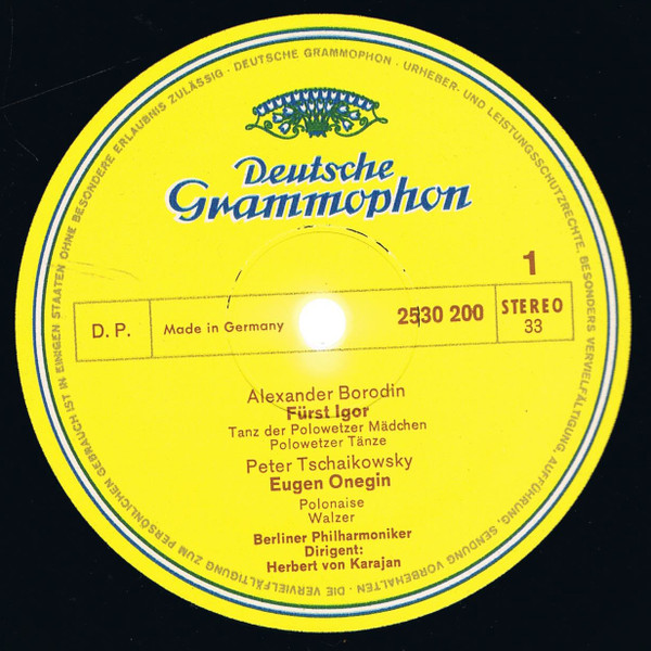 Herbert von Karajan , Berliner Philharmoniker - Opernballette - Polowetzer Tänze • Tanz Der Stunden U.a. = Polovtsian Dances • Dance Of The Hours & Others | Deutsche Grammophon (2530 200) - 3 Herbert von Karajan , Berliner Philharmoniker - Opernballette - Polowetzer Tänze • Tanz Der Stunden U.a. = Polovtsian Dances • Dance Of The Hours & Others | Deutsche Grammophon (2530 200) - 3