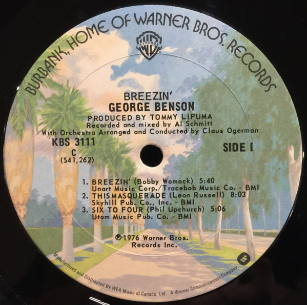 George Benson - Breezin' | Warner Bros. Records (KBS 3111) - 3