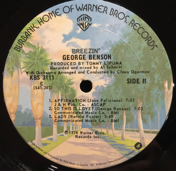 George Benson - Breezin' | Warner Bros. Records (KBS 3111) - 4