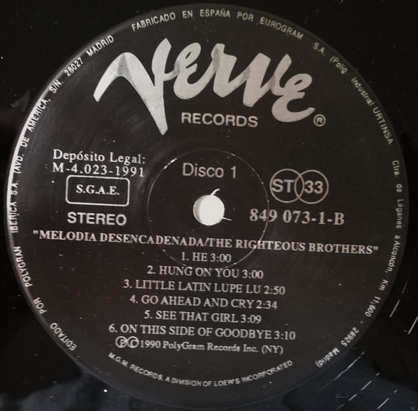 The Righteous Brothers - Melodia Desencadenada | Verve Records (849 072-1) - 4 The Righteous Brothers - Melodia Desencadenada | Verve Records (849 072-1) - 4