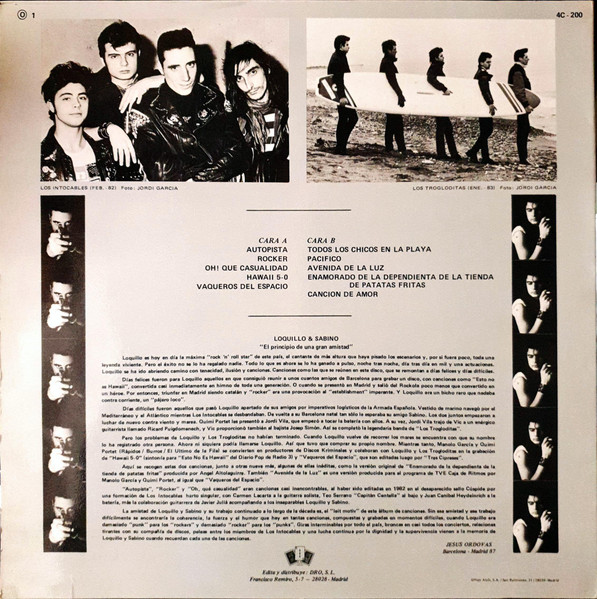 Loquillo & Sabino Méndez - 1981 -1984 | 3 Cipreses (4C-200) - 2 Loquillo & Sabino Méndez - 1981 -1984 | 3 Cipreses (4C-200) - 2