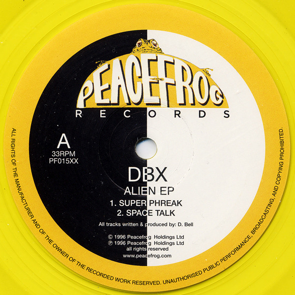 DBX - Alien EP | Peacefrog Records (PF 015XX) - main DBX - Alien EP | Peacefrog Records (PF 015XX) - main