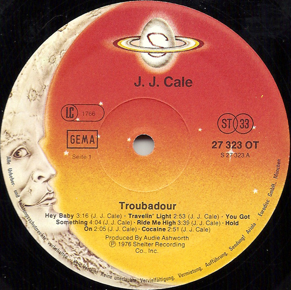 J.J. Cale - Troubadour | Shelter Records (27 323 OT) - 4