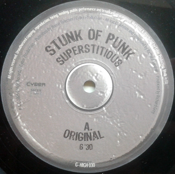 Stunk Of Punk - Superstitious | G-High Records (G-HIGH 030) - 3