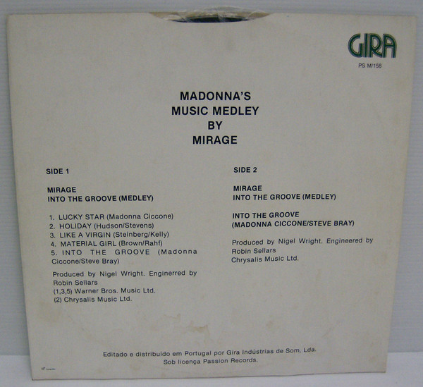 Mirage - Madonna's Music Medley By | Gira (PS M/158) - main Mirage - Madonna's Music Medley By | Gira (PS M/158) - main