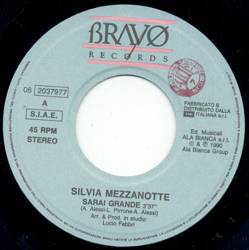 Silvia Mezzanotte - Sarai Grande | Bravø Records (06 2037977) - 3 Silvia Mezzanotte - Sarai Grande | Bravø Records (06 2037977) - 3