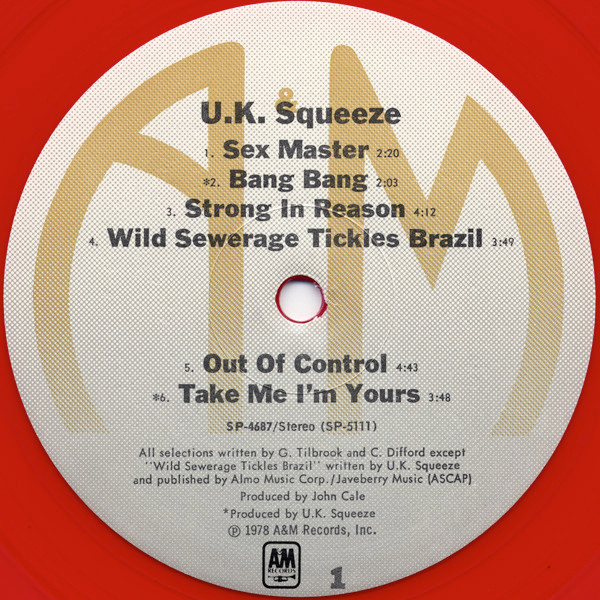 Squeeze - U.K. Squeeze | A&M Records (SP-4687) - 3