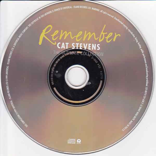 Cat Stevens - Remember (The Ultimate Collection) | Island Records (CID 8079) - 3 Cat Stevens - Remember (The Ultimate Collection) | Island Records (CID 8079) - 3