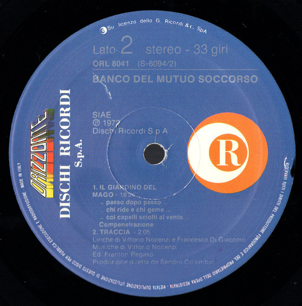 Banco Del Mutuo Soccorso - Banco Del Mutuo Soccorso | Ricordi (ORL 8041) - 4