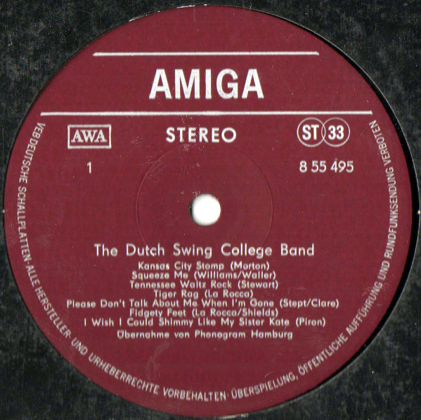 The Dutch Swing College Band - The Dutch Swing College Band | AMIGA (8 55 495) - 3 The Dutch Swing College Band - The Dutch Swing College Band | AMIGA (8 55 495) - 3