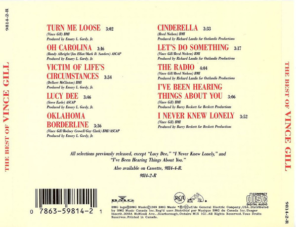 Vince Gill - The Best Of Vince Gill | RCA (9814-2-R) - 2