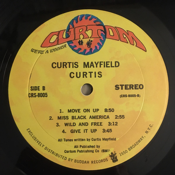 Curtis Mayfield - Curtis | Curtom (CRS 8005) - 3 Curtis Mayfield - Curtis | Curtom (CRS 8005) - 3