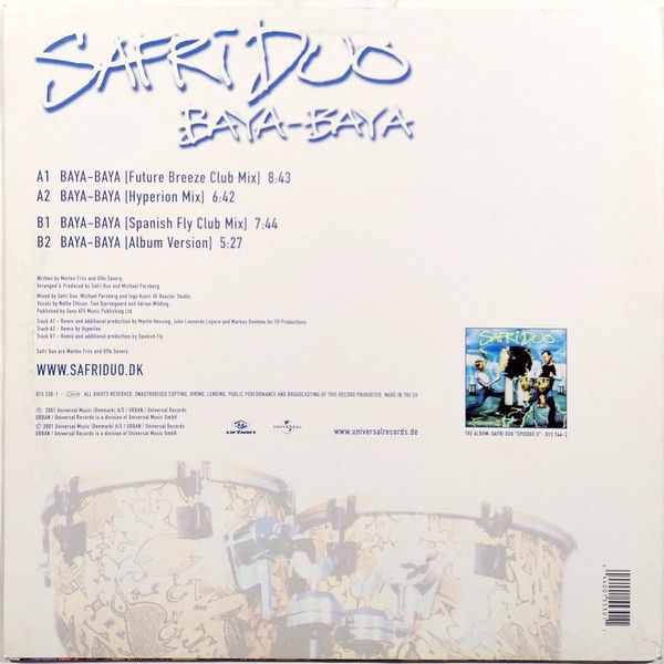 Safri Duo - Baya-Baya | Urban (015 530-1) - 2 Safri Duo - Baya-Baya | Urban (015 530-1) - 2