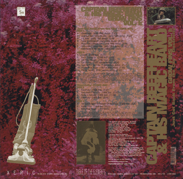 Captain Beefheart & The Magic Band - Grow Fins Vol. I: Just Got Back From The City / Electricity | Xeric (XER-LP-98) - 2