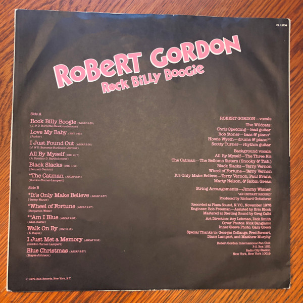 Robert Gordon - Rock Billy Boogie | RCA Victor (PL 13294) - 4 Robert Gordon - Rock Billy Boogie | RCA Victor (PL 13294) - 4