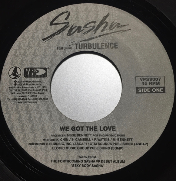 Sasha - We Got The Love | VP Music Group, Inc. (VPS9007) - main Sasha - We Got The Love | VP Music Group, Inc. (VPS9007) - main