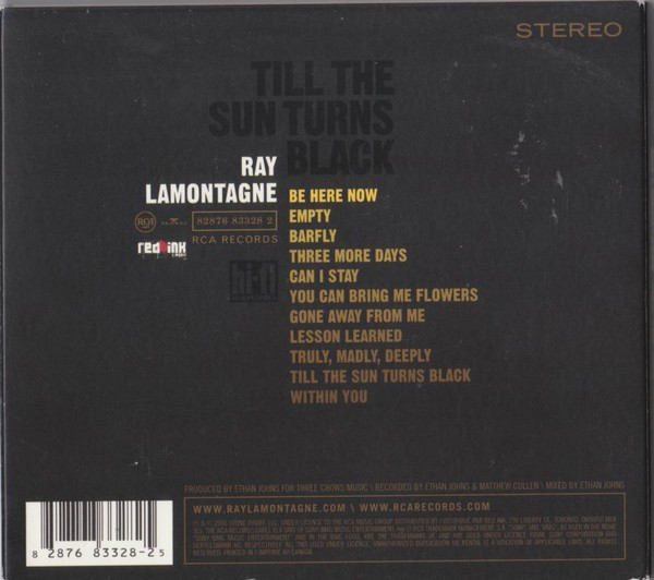 Ray Lamontagne - Till The Sun Turns Black | RCA (82876 83328 2) - 2 Ray Lamontagne - Till The Sun Turns Black | RCA (82876 83328 2) - 2