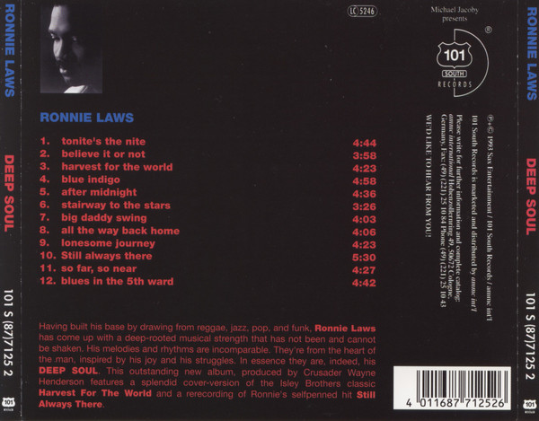 Ronnie Laws - Deep Soul | 101 South Records (101 S 7125 2) - 2 Ronnie Laws - Deep Soul | 101 South Records (101 S 7125 2) - 2