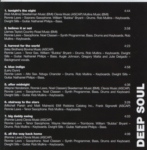 Ronnie Laws - Deep Soul | 101 South Records (101 S 7125 2) - 4 Ronnie Laws - Deep Soul | 101 South Records (101 S 7125 2) - 4