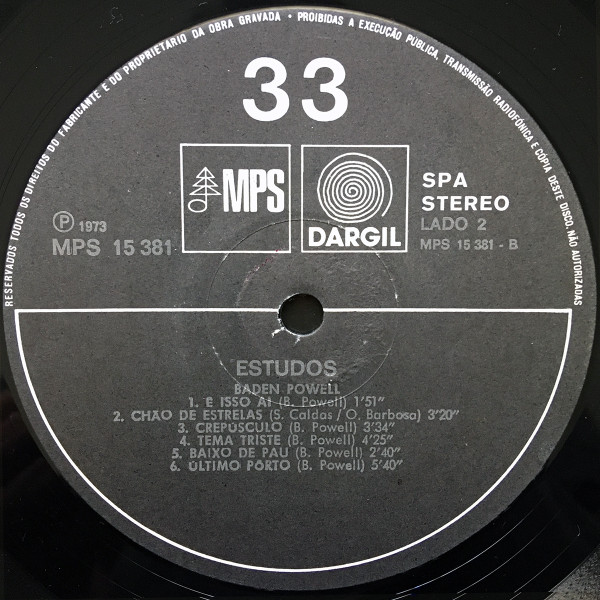 Baden Powell - Estudos | MPS Records (MPS 15.381) - 4