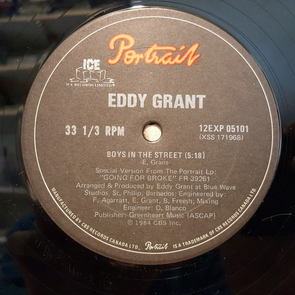 Eddy Grant - Boys In The Street (12") [Vinyl] | Portrait (12EXP-05101) - 3