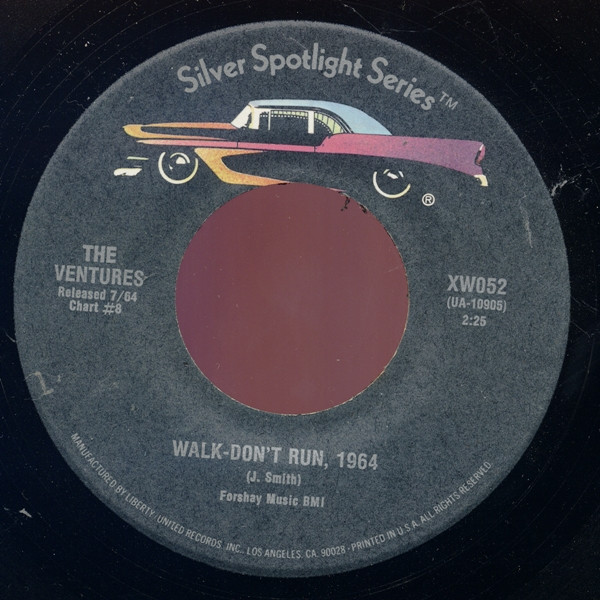 The Ventures - Hawaii Five-O / Walk-Don't Run, 1964 (7") [Vinyl] | United Artists Records (XW052) - 2